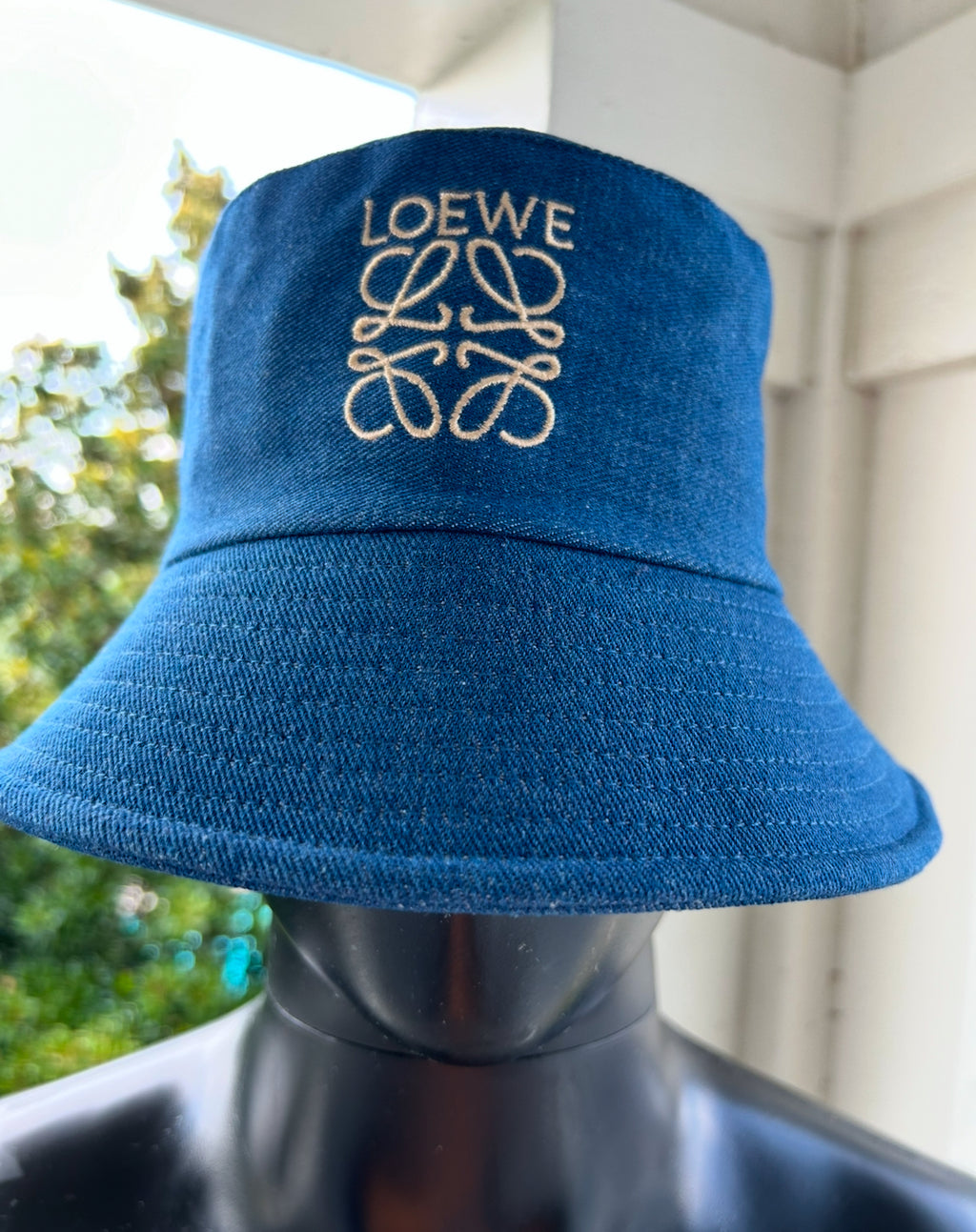 Embroidered Denim Bucket