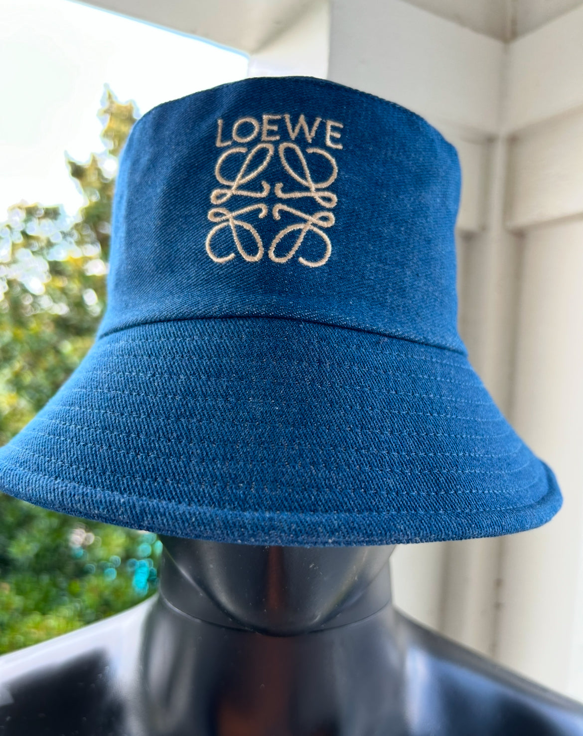 Embroidered Denim Bucket