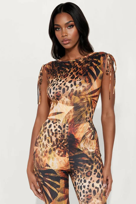 Animal Print Jumpsuit