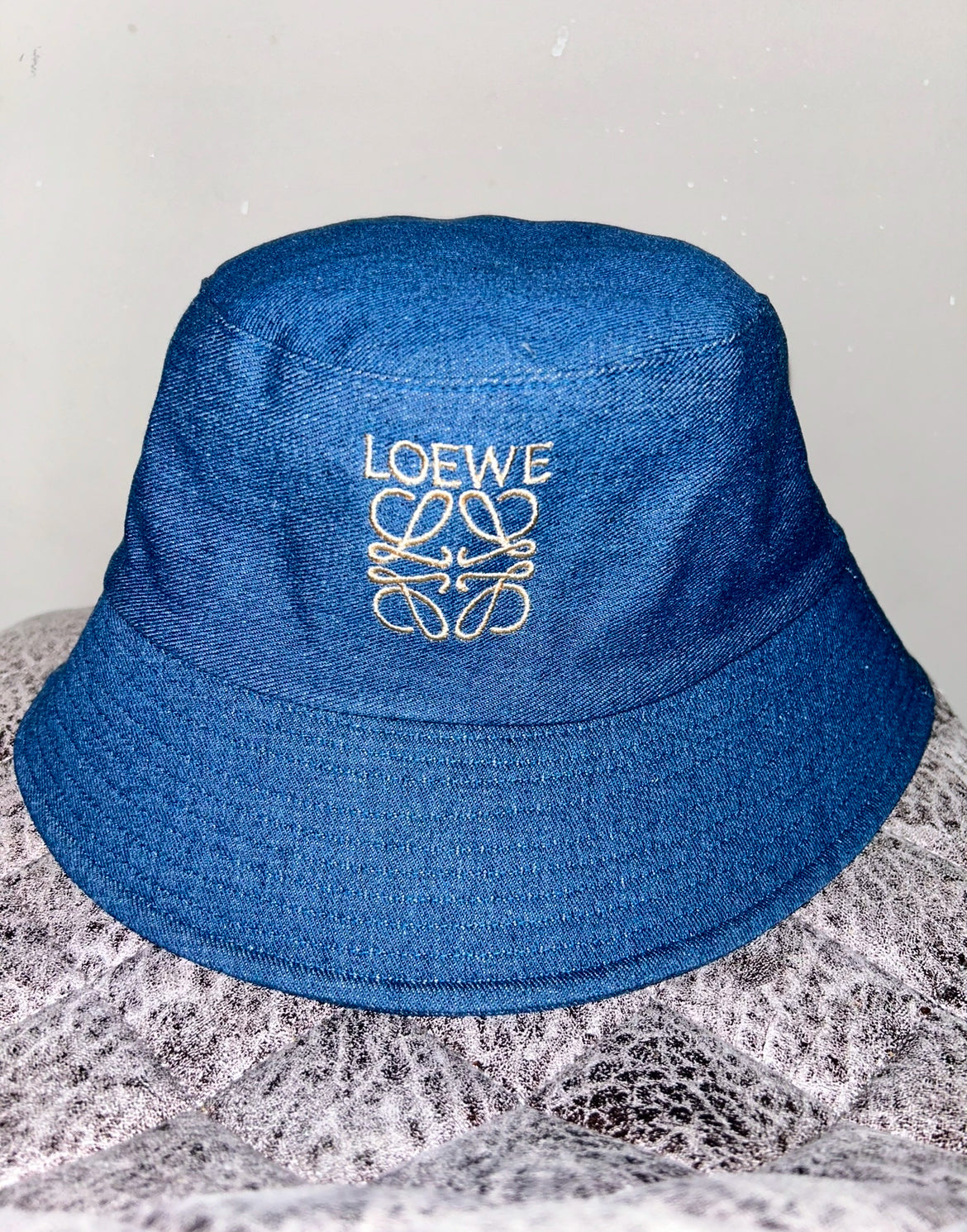 Embroidered Denim Bucket