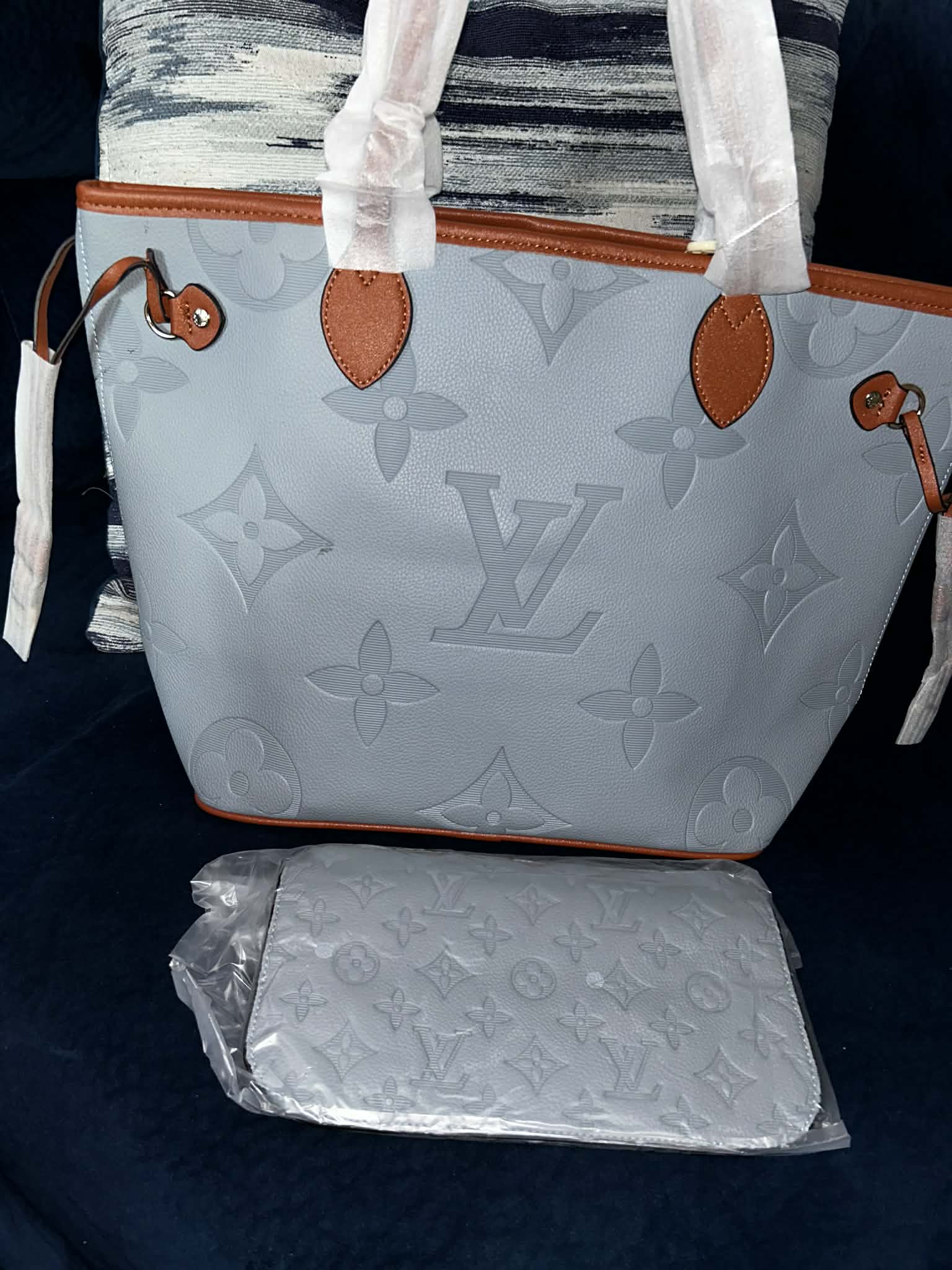 Light Blue Tote Bag