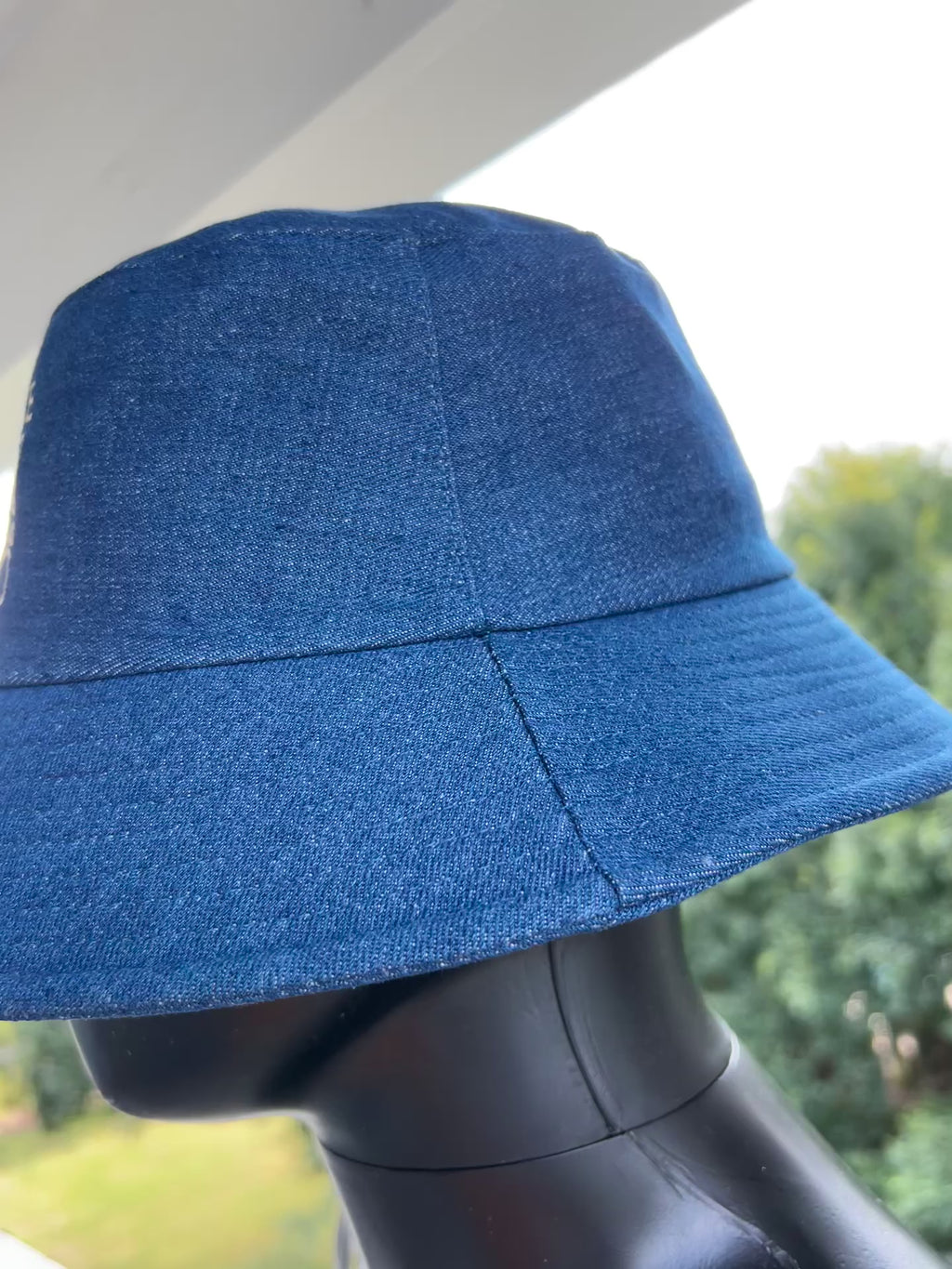 Embroidered Denim Bucket